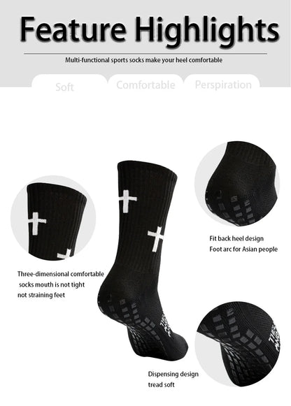 New Men Women Sports Football Socks Tube Wear-resistant Non-slip Outdoor Sports Cycling Socks Soccer Basketball Socks