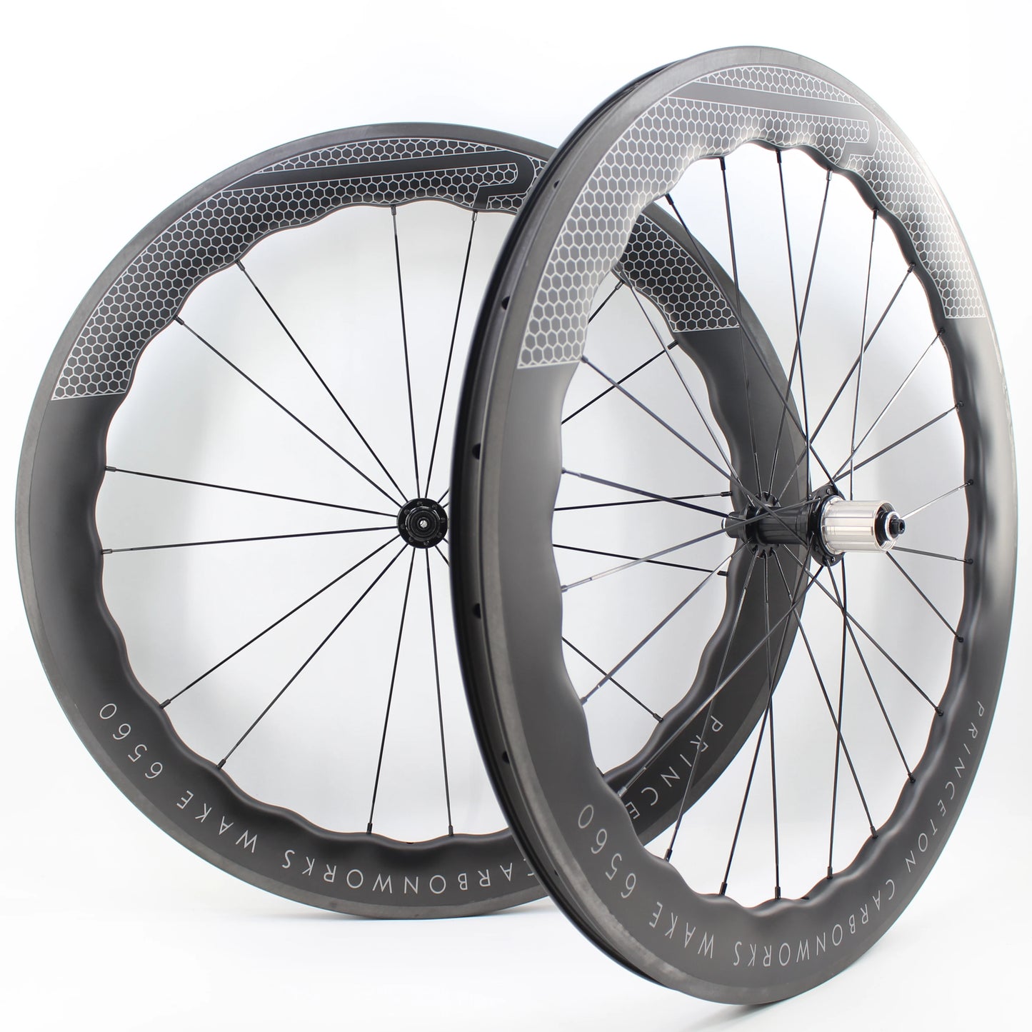 Newest 700C Road Bike UD Full Carbon Fibre wheelset Carbon Bicycle Wheelset clincher tubeless rims 65mm wave 25mm width V brake
