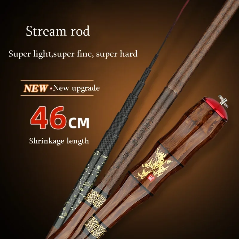 1.8M-4.5M Ultralight Telescopic Fishing Rod Travel SuperHard Stream Lake Hand Pole Carp Feeder Portable Fishing Rods