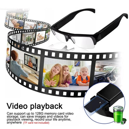 HD 1080P Mini Camera Meetings DVR Protable Glasses Cam Sports Video Small Outdoor Camcorder Conference Process Driving Etc