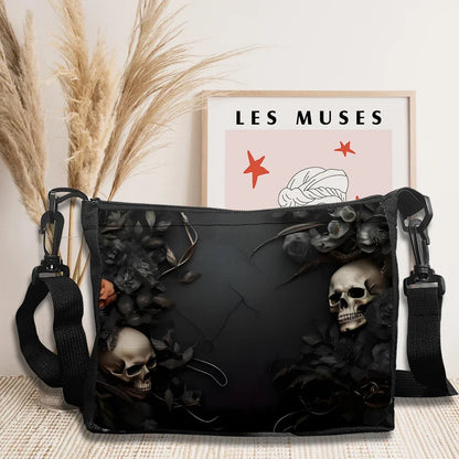 Stylish Skull Print Crossbody Bag Shoulder Bags Large Capacity Women Handbag Portable Storage Bag Messenger Bag Gift