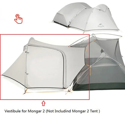 Naturehike Mongar Tent Camping Tent 2 Person Ultralight Professional Waterproof & Windproof Backpack Tent 20D Nylon Travel Tent