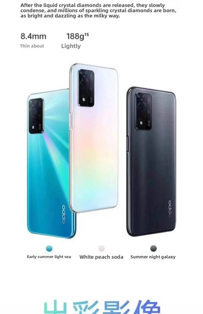 OPPO A93s Unlocked 5G Mobile Phone Dimensity 810 48MP AI Camera 5000mAh Battery 33W Fast Charge Android 11 Smartphone