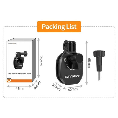 Motorcycle Windshield Clip For Insta360 X4 Ace Pro 2 DJI Action 5 PRO Phone GoPro 13 12 Action Camera Aluminum Alloy Mount Clip