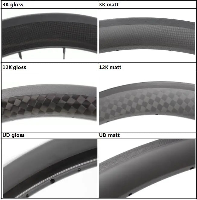 2Pcs New U shape 700C 38 50 60 88mm Road bike 3K UD full carbon fibre bicycle wheels carbon clincher tubeless rims 25mm width