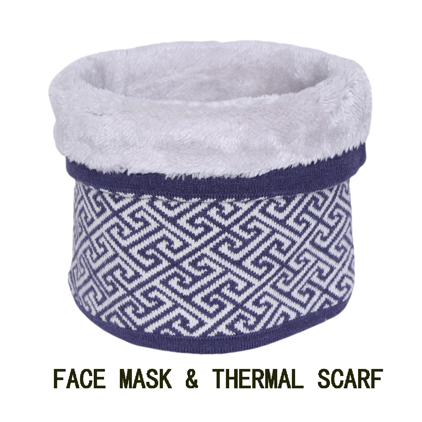 Winter Neck Coverings for Men's Warm Scarves Gentleman Thick Velvet Ring Scarf Warm Ski Cycling Face Mask Women Fashion Pullover