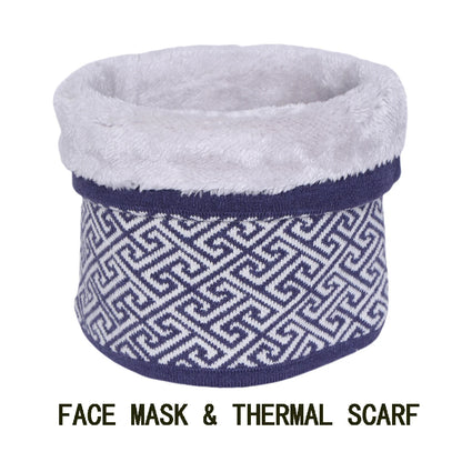 Winter Neck Coverings for Men's Warm Scarves Gentleman Thick Velvet Ring Scarf Warm Ski Cycling Face Mask Women Fashion Pullover