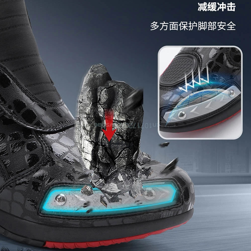 Motorcycle Riding Boots Summer New Anti-fall Casual Cycling Shoes Men's Outdoor High-top Cross-country Race Motorcycle Shoes