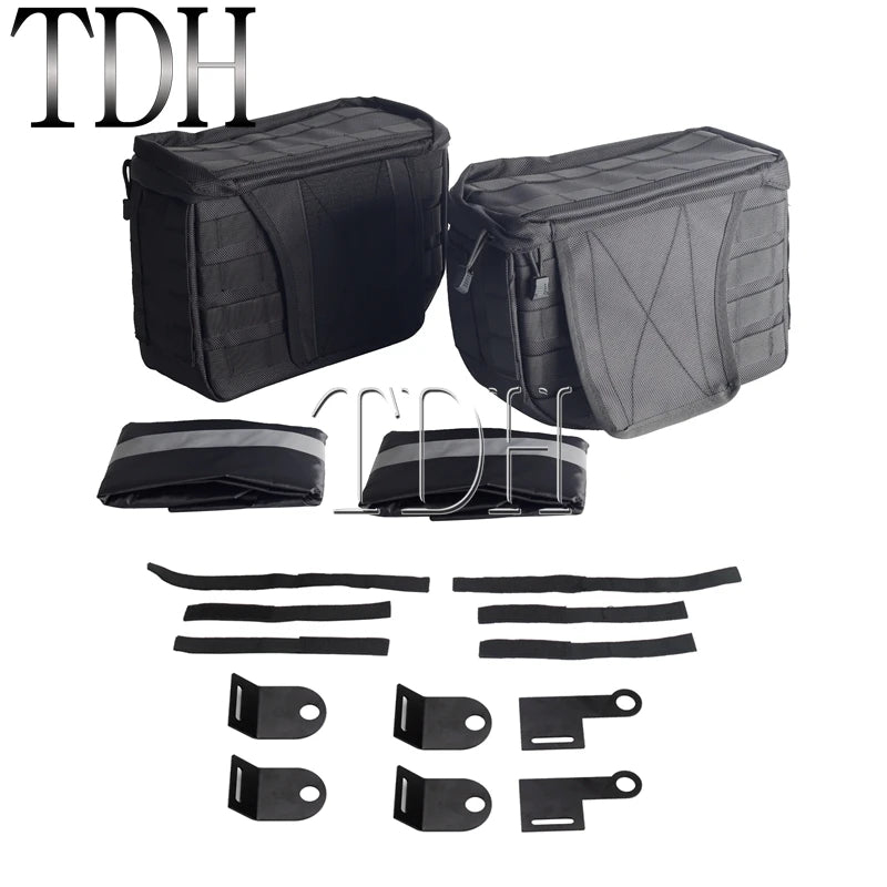 Motorcycle Saddlebag Side Tool Luggage Bag For Harley Dyna Softail Sportster XL Street Bob Low Rider FXD FXBB Travel Saddle Bags