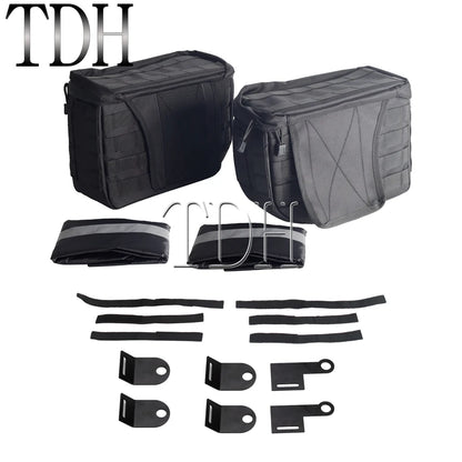 Motorcycle Saddlebag Side Tool Luggage Bag For Harley Dyna Softail Sportster XL Street Bob Low Rider FXD FXBB Travel Saddle Bags