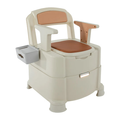 Toilet With Sensor Night Light,Bedside Commode  Bedside Toilet With Maximum Load 200kg, Portable Toilet