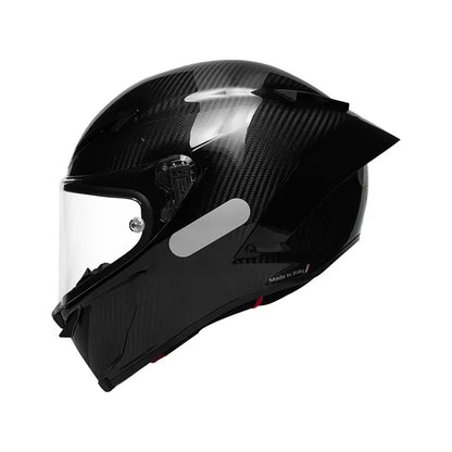 Carbon Fiber Helmet Male All-season Full Face Helmet Motorcycle Racing Car Running Helmet GLOSSY CARBON