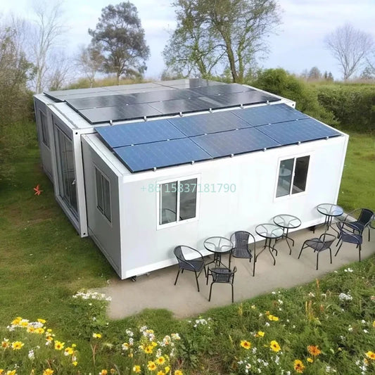 Customized Apartment Container House Hotel Room Prefab Folding Container Campsite Garden Container Expandable House for Spain
