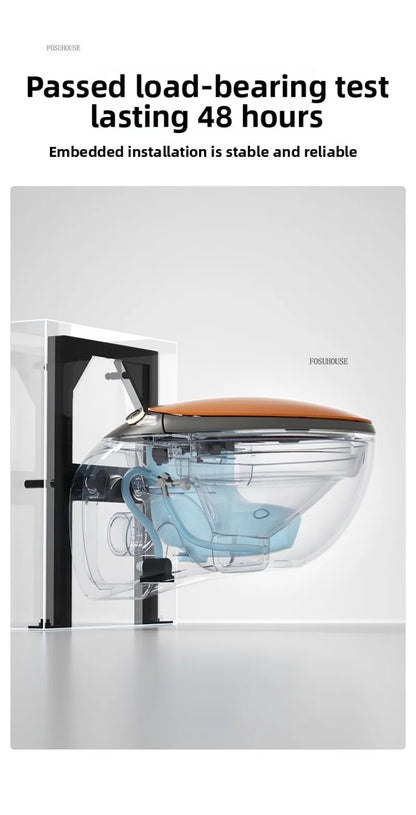 A50 Automatic Color and Black Smart Toilet for Bathroom Fixture Home Wall-mounted Wc Toilets with Tank Automatic Flip