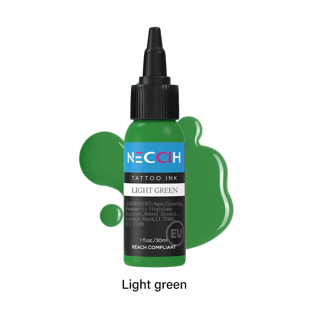 1oz 54 Colors Professional Tattoo Ink for Body Art Natural Plant Micro Pigment Permanent Tattoo Ink for Body Art Paint 30ml