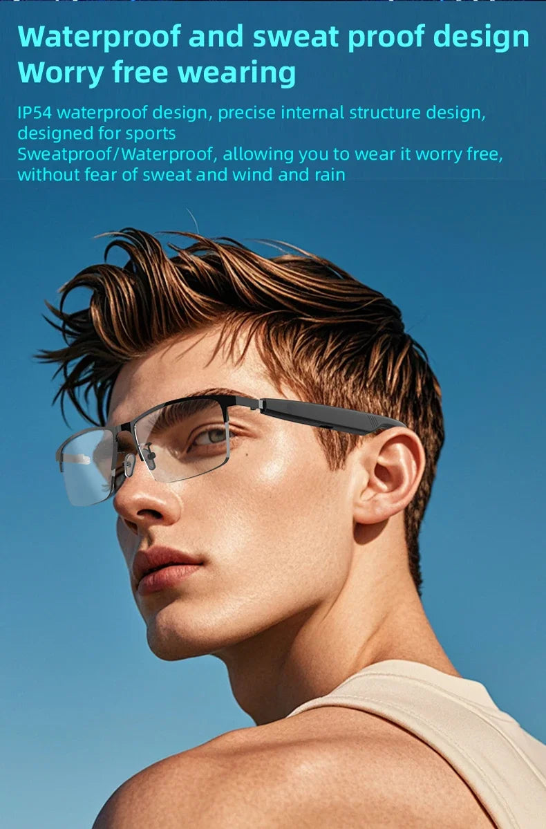 SG-17 Pro 2025 New Bluetooth Smart Glasses Anti-Blue Light Sunglass Music Player Voice Assistant Outdoor Sports Smart Sunglasses