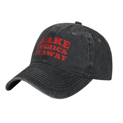 MAGA Make America Go Away  Men Women Baseball Caps Greenland Distressed Denim Caps Hat Classic Outdoor Summer Gift Headwear