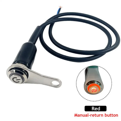 12V Motorcycle Switches ON+OFF Handlebar Mount Aluminum Alloy Waterproof Motorbike Horn Fog Light Lamps Push Button Switch