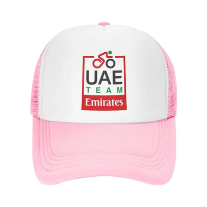 UAE Road Vehicle Print Mesh Baseball Cap Summer Breathable Sun Visor Hats Unisex Adjustable Snapback Caps Adults Trucker Hat