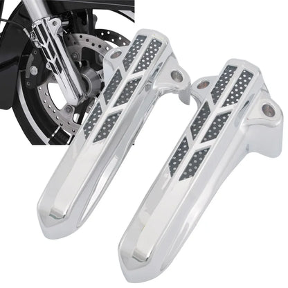 1pair Front Lower Fork Leg Covers For Harley Touring Road King Street Glide Ultra Limited FLHT FLHX FLHR 2014-2022