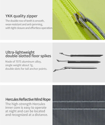 Naturehike Star Trail EXT Hiking Tent Outdoor Camping Ultralight Rainstorm Protection Wild Tent 1 2 Person 0D Nylon Backpacking Tent