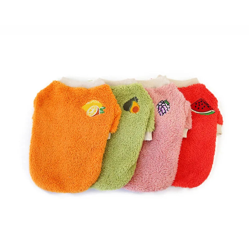 Winter Pet Dog Sweater Polar Fleece Warm Dog Clothes for Small Dog Coat Thicker French Bulldog Clothes Chihuahua Dog Accessories