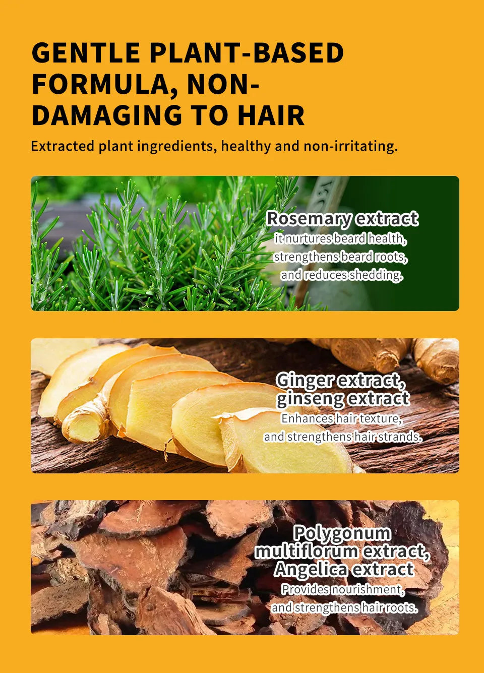 80ml Hair Dye Cream Black Beard Dye Cream For Men Permanent Plant Beard Dye Shampoo Fast Cover White Grey Beard Hair Care