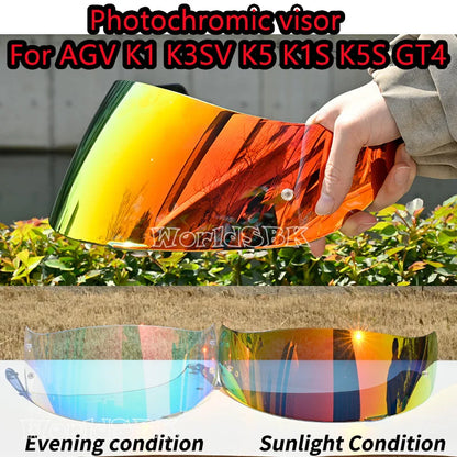 Helmet Lens for AGV K5 K5S K3SV K1 Compact ST Motorcycle Helmet Visor Windshield Shield Motorbike Accessories Glasses Casco