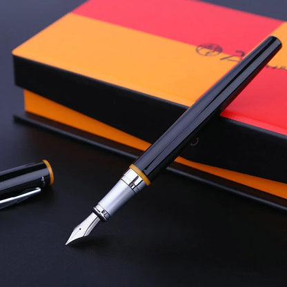 Picasso 907 High Quality Luxurious Montmartre Metal Black Iridium 0.5mm Point Pen with Yellow/Red Ring,Original Box Option