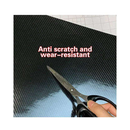 7D Carbon Fiber Vinyl Wrap Foil Car Adhesive Vinyl Film for Car Stickers Black High Glossy Red Waterproof Motorcycle Accessories