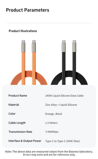 2-IN-1 Type-C Cable Foldable Mobile Phone Holder 240W Fast Charging Data Cable USB C TO USB C Phone Charge Bracket Dual PD cable