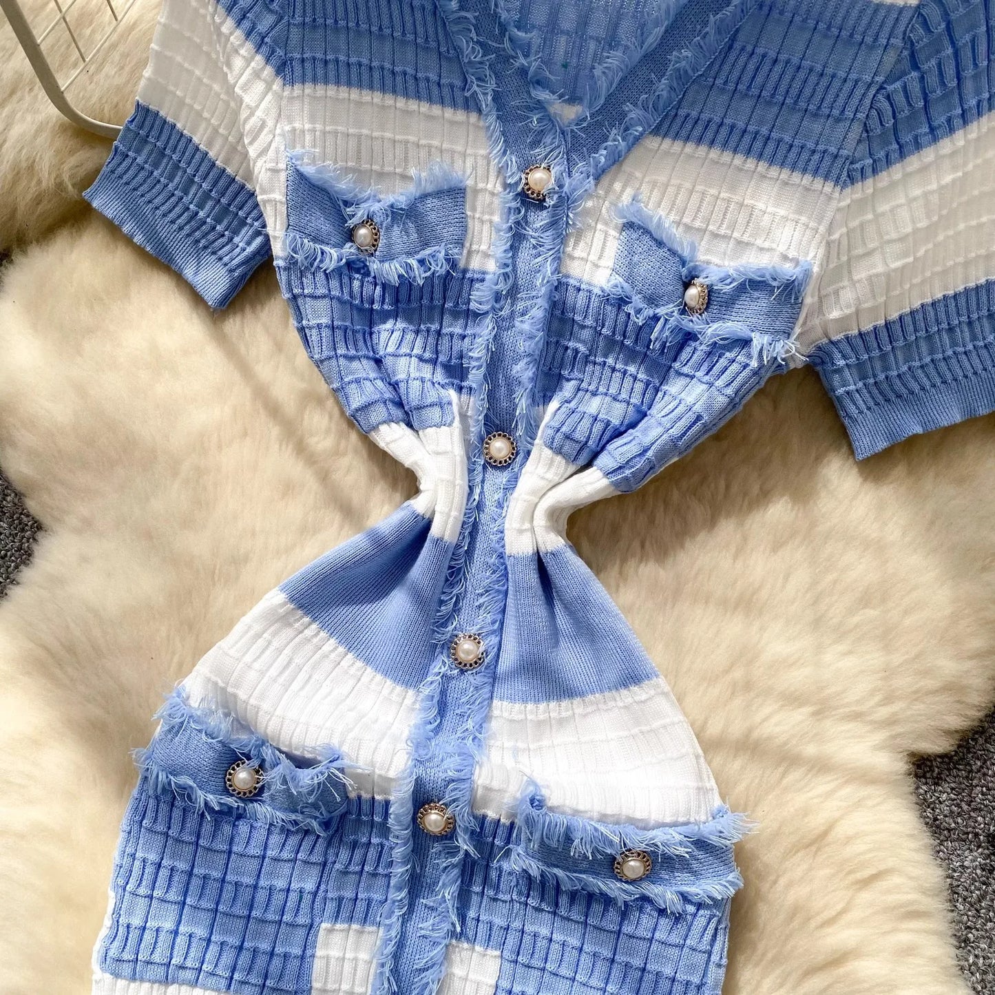 YuooMuoo Chic Fashion Sexy Package Hips Knitted Long Dress 2025 Spring and Summer Elegant Slim Waist Office Lady Sweater Dress