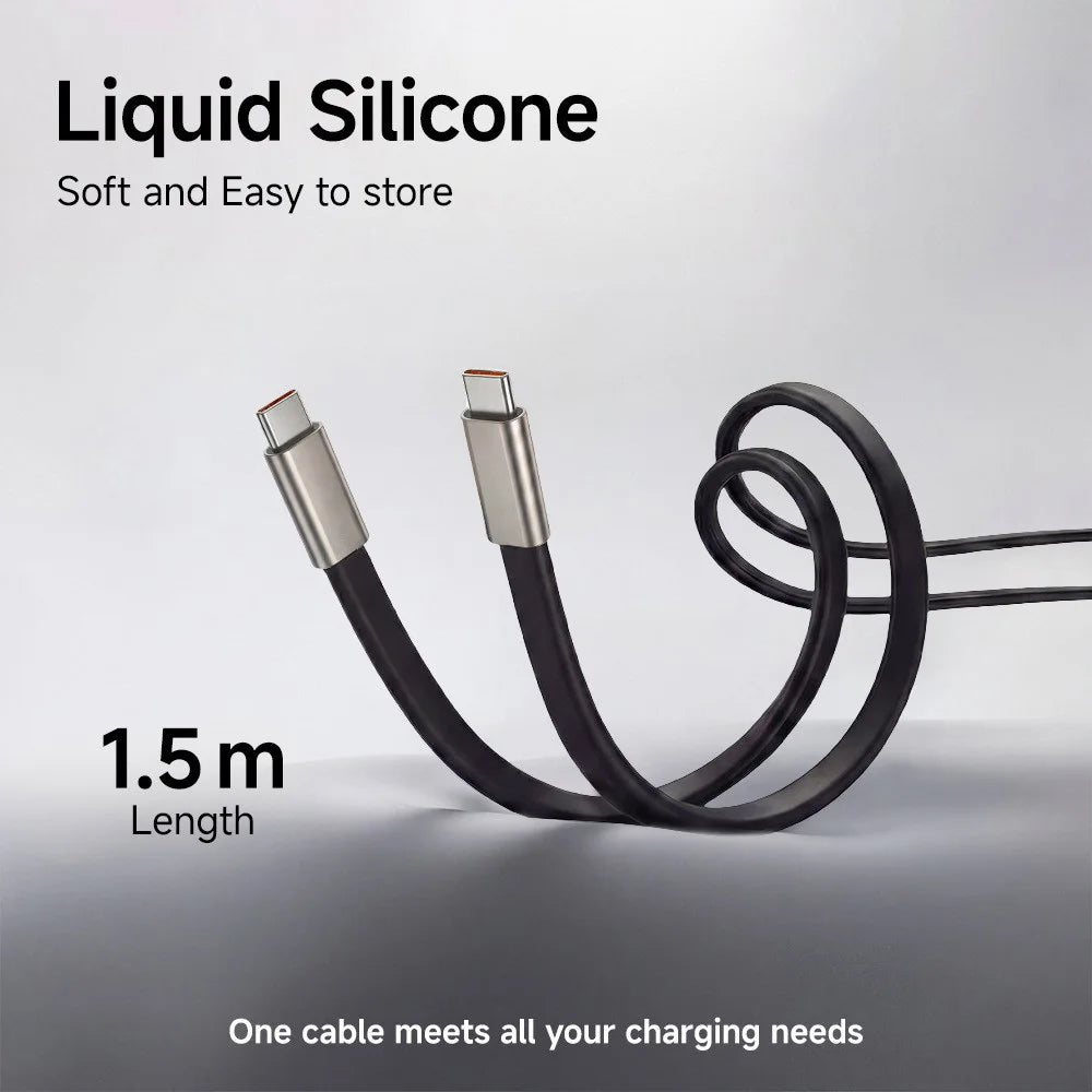 2-IN-1 Type-C Cable Foldable Mobile Phone Holder 240W Fast Charging Data Cable USB C TO USB C Phone Charge Bracket Dual PD cable