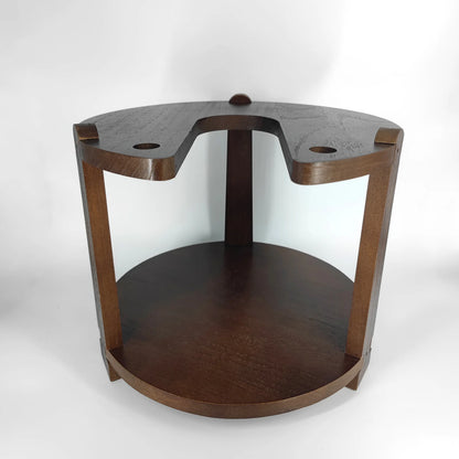 Shisha Stand Portable Wooden Hookah Table Holder Station With Wheels Rolling for Vase protection Hose Clamp Nargile Accessories