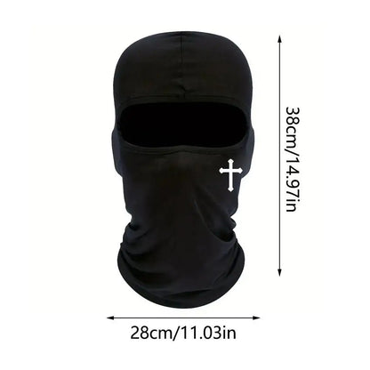 Christian Balaclava Cross Ski Mask Full Face Mask Cover Faith Shiesty Jesus Face Cover Breathable Men Women Sports Motorcycling