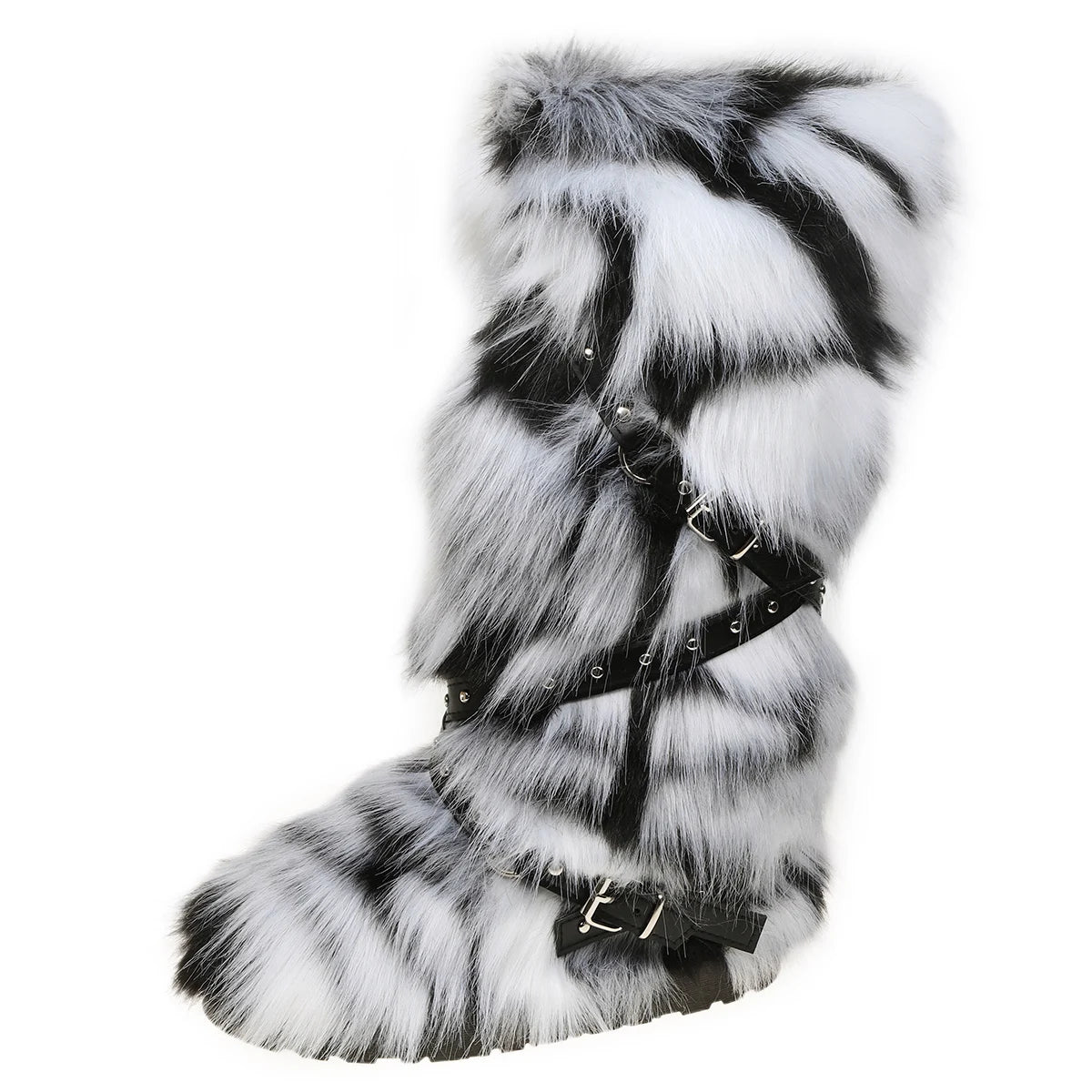 Y2K Fury Snow Boots 2024 New Winter 50cm High Helper Sleeve Fury Boots for Warm and Spicy Girls Fashion Snow Boots for Women
