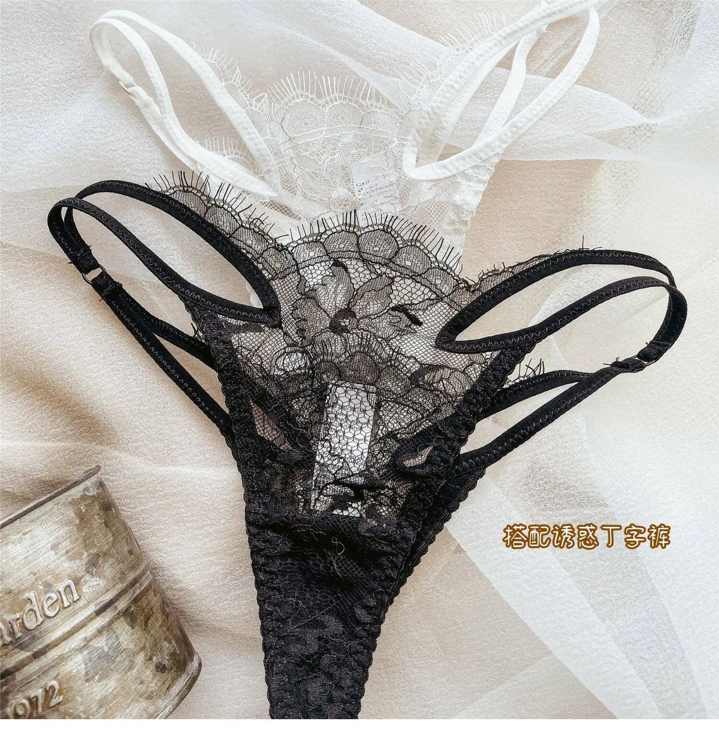 Women Lace Push Up Bra Wireless Thin Cotton Underwire Shaping Bras Anti Sagging Bralette 2 Piece Panty Set Sexy Lingerie S-XL