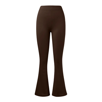 New Fashion Women's Flare Leggings V-shaped Hip Yoga Pants High Waist Wide Leg Pants Women Gym Sport Flared Pant Casual Leggings
