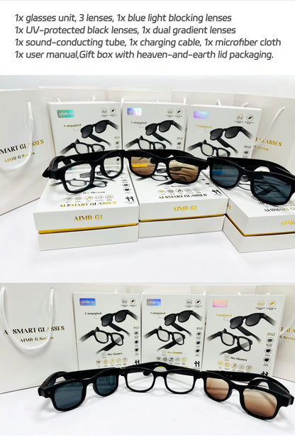 500W AI Smart Camera Sunglasses 3in1 lens ChatGPT Translation Voice Control WiFi Bluetooth HD1080P Shooting Intelligent Glasses