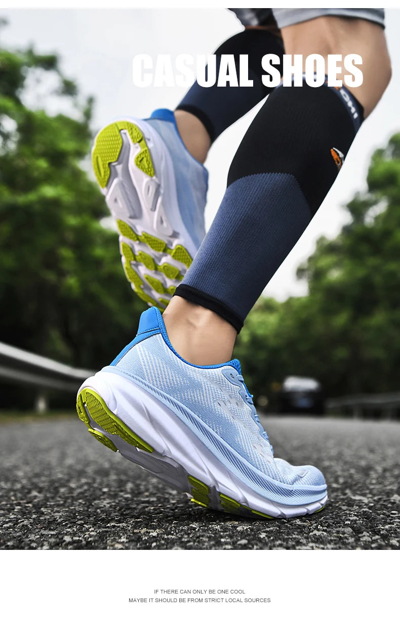 Men's Running Shoes Luxury Shoes Couple Outdoor Sneakers Cushioning Breathable Mesh Off-road Trainer Shoes Race Non-Slip Fashion