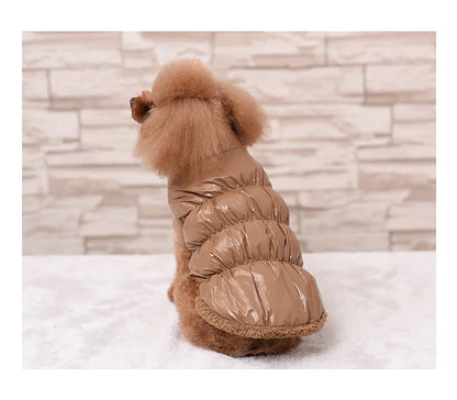 Winter Pet Dog Down Coat Fleece Warm Inside Candy Color Pet Down Warm Coat Puppy Down Clothes Winter Clothes Clothing XS-3XL