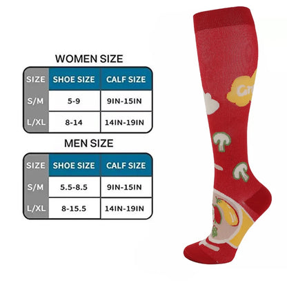 4 Pairs of Compression Socks Men Women Medical Varicose Veins Nursing Socks For Outdoor Running Pregnant Sports Socks
