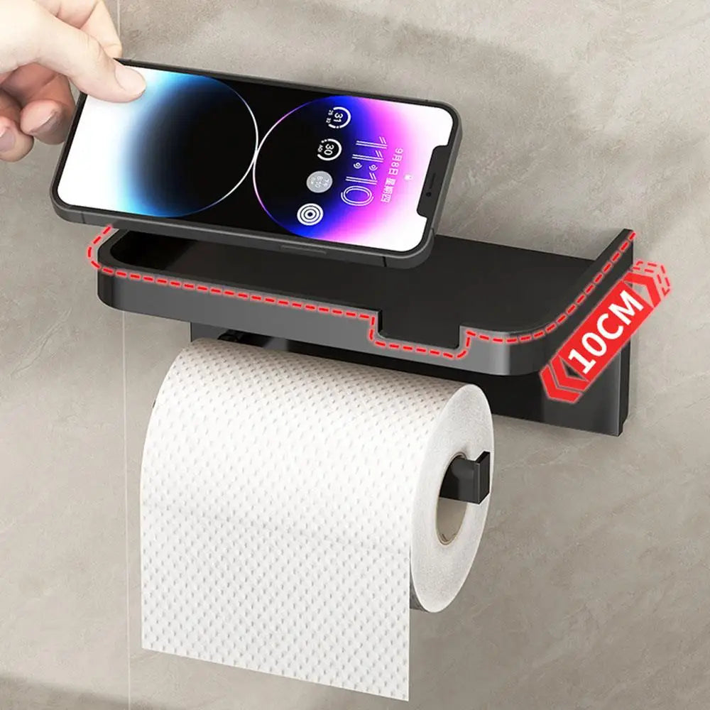 Toilet Storage Case Bathroom Tissue Box No-Drill Paper Rack Small Organizer Household Items Durable Stand Tissue Box Holder