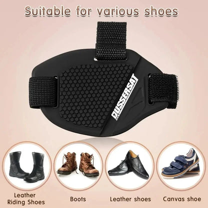 Motorcycle Boot Protection Pad Rubber Boot Protection Cover Adjustable Protection Anti-slip Pad Motorcycle Shoe Protection