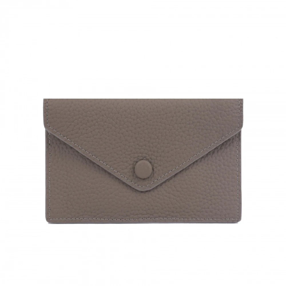 Customized letters, genuine cowhide leather, women's ultra-thin card wallet, women's short envelope, women's wallet