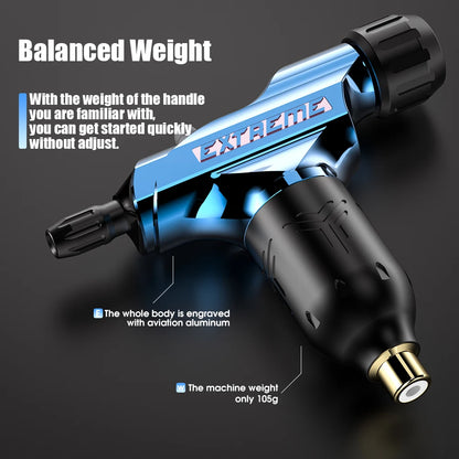 Mast Rotary Tattoo Machine Gun Adjustable Soft and Hard RCA Cord for Makeup Traditional Cartridges Needles Tattoo Supplies