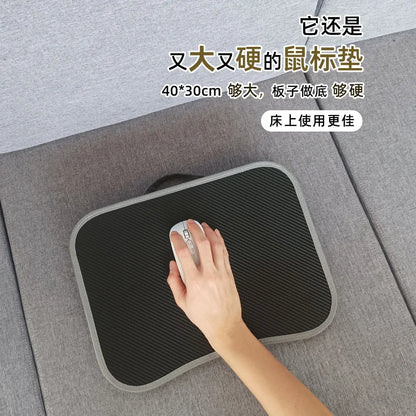 MUMUCC Multifunctional Laptop Desk With Cushion and Filled with Foam Particles, Small Pillow Table, Hard Mouse Pad Large