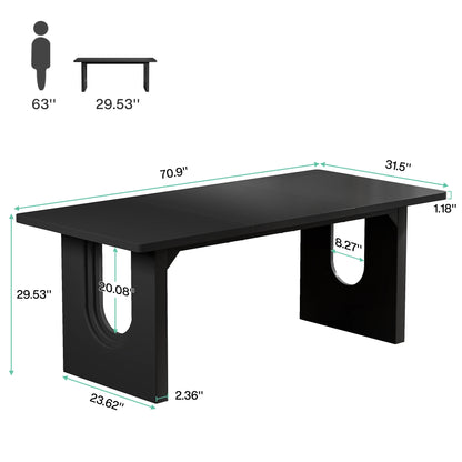 Tribesigns Executive Desk, 70.9" Large Office Computer Desk, Conference Table Meeting Room Table, Workstation Business Furniture
