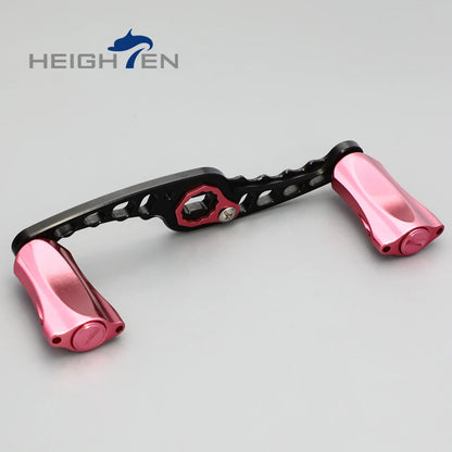HEIGHTEN Baitcasting Reel Mod Kit Double Handle Center Distance 95mm +Diameter 21mm Knobs Lure Fishing Modification Accessories