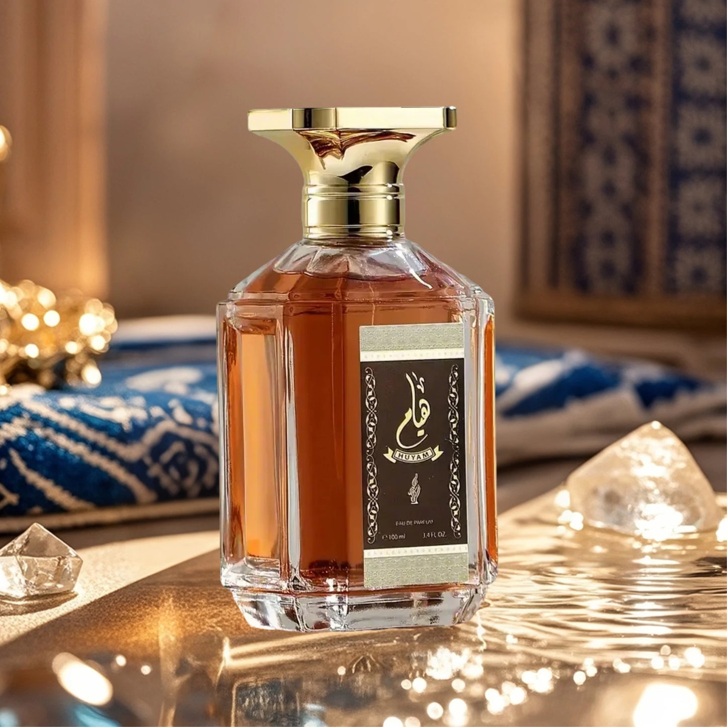 Huyam Arabian Perfume Woody Oriental Notes Eau De Parfum for Unisex 3.4 Fl Oz Long Lasting Liquid Perfume Women & Men's Cologne